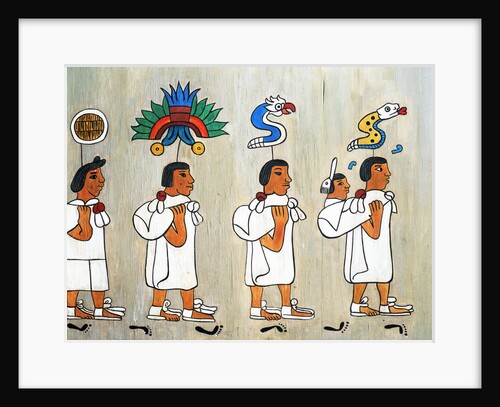 Illustration of Aztec's Migrating to the Valley of Mexico by Anonymous