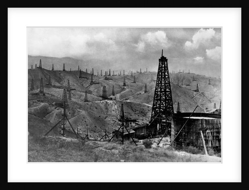 Oil Rigs Near Taft, California by Anonymous