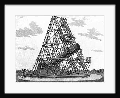 Eighteenth Century Engraving "View of Herschell's Forty Feet Telescope" by Anonymous