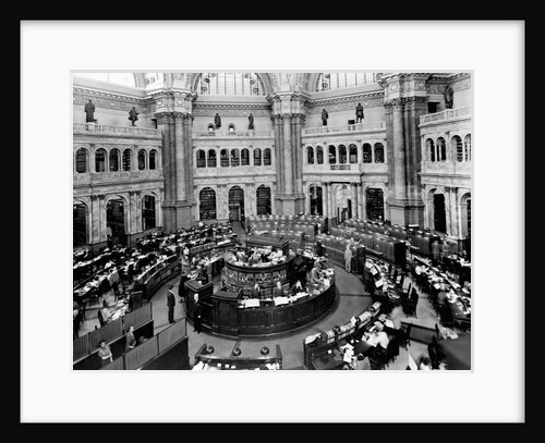 Library of Congress Reading Room by Anonymous