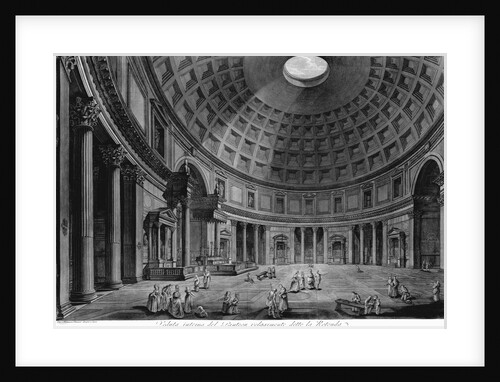 Interior View of the Pantheon by Francesco Piranesi