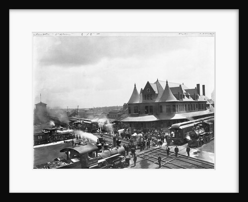 Busy Train Station in Michigan by Anonymous