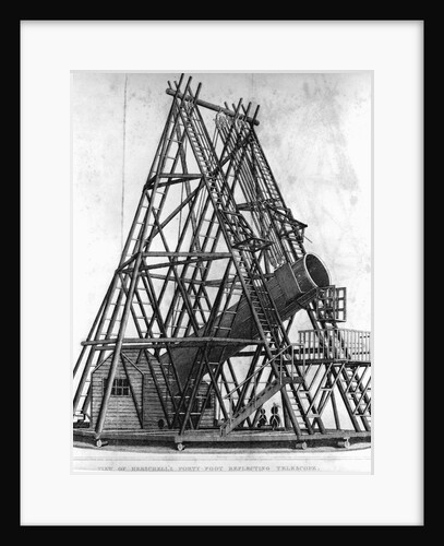 Eighteenth Century Engraving "View of Herschell's Forty Feet Telescope" by Anonymous