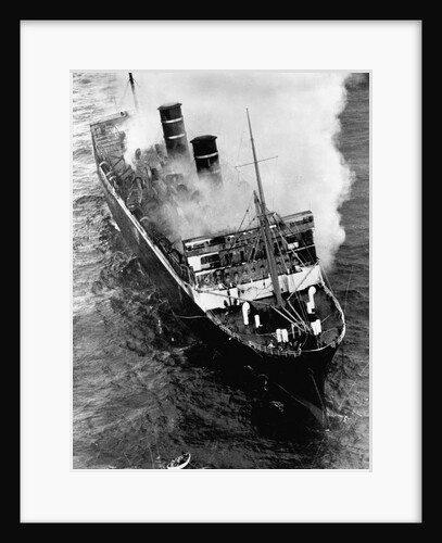 Morro Castle Burning at Sea by Anonymous
