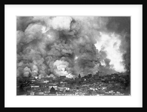 San Francisco in Flames by Anonymous