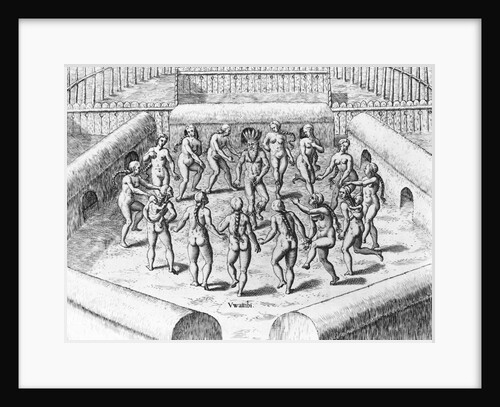 How They Danced with Me Before Their Idols by Theodor de Bry
