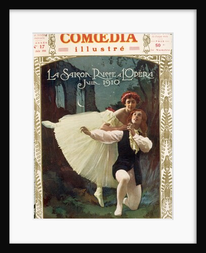 Magazine Illustration Depicting Tamara Karsavina and Vaclav Nijinsky by Anonymous