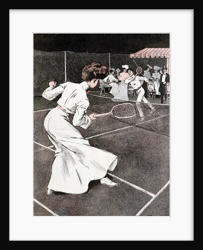 Tennis Match by Ferdinand von Reznicek