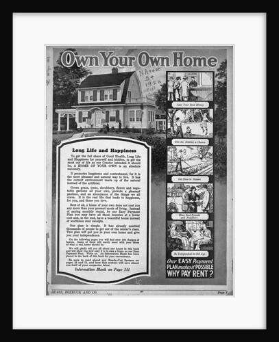 Print "Own Your Own Home" by Anonymous