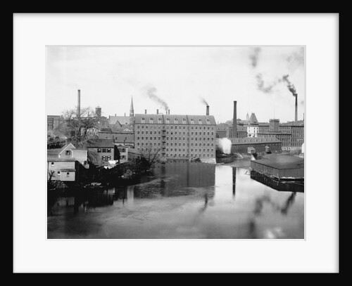 Mills and Smokestacks in Lowell, Massachusetts by Anonymous