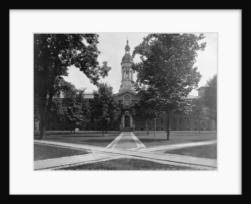 New Jersey; Nassau Hall, Princeton University; 3 photoprints, c1903 by Anonymous