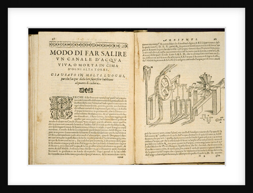 Illustrated Book Pages from Artifiiosi et Curiosi Moti by Heron of Alexandria