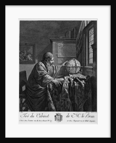 The Astronomer Engraving by Garreau