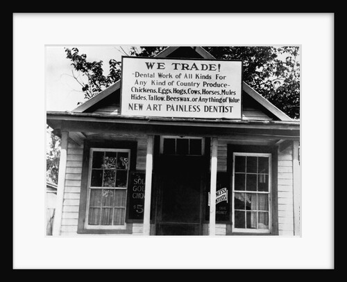 Sign on Dentist House by Anonymous