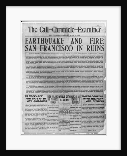 Call-Chronicle-Examiner Reporting San Francisco Earthquake by Anonymous