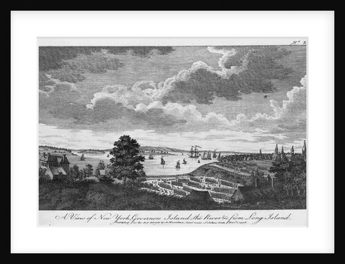A View of New York, Governors Island, the River from Long Island by Anonymous