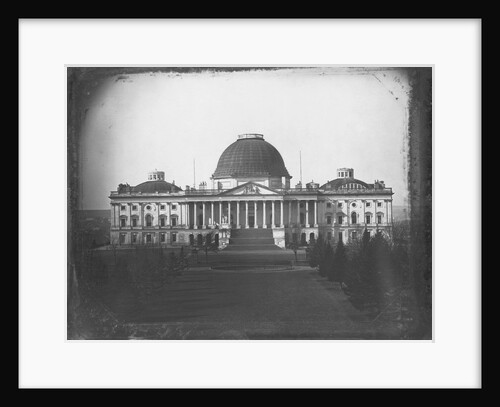 East Face of U. S. Capitol in 1846 by Anonymous