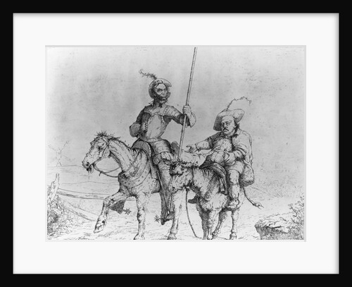 President Abraham Lincoln and General Benjamin F. Butler as Don Quiote and Pancho by Adalbert John Volck