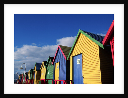 Colorfully Painted Bath Houses by Anonymous