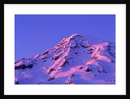 Sunset on Washington's Volcanic Mount Rainier by Anonymous