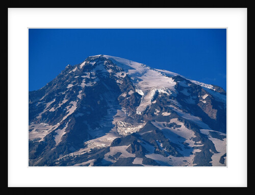 Snow Covered peak of Mount Rainier in the Cascade Mountain Range by Anonymous