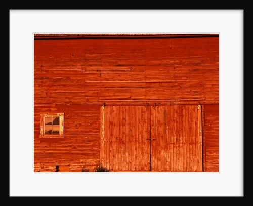 Detail of a Red Barn by Anonymous