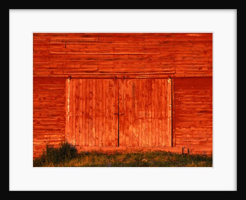Detail of a Red Barn by Anonymous