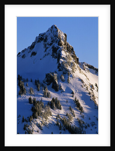 Snow Covered Pinnacle Peak, Mount Rainier National Park by Anonymous