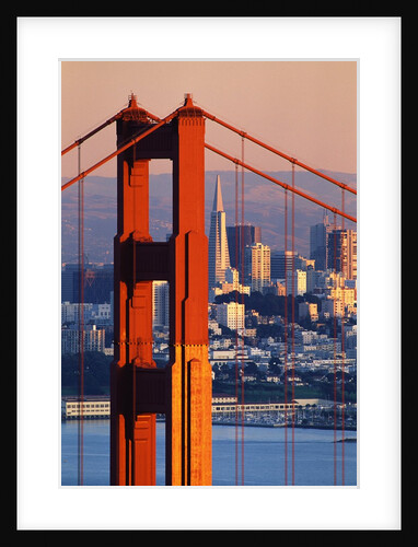 Golden Gate Bridge and San Francisco Skyline by Anonymous
