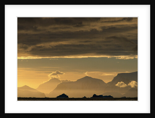 Dark Clouds Above Mountains by Anonymous