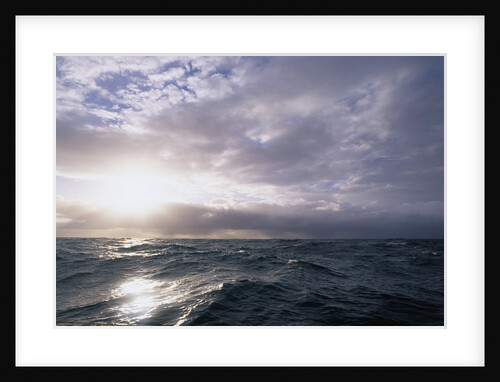 Sun Breaking Through Clouds by Anonymous