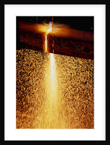 Acetylene Torch Cutting Steel Beams by Anonymous