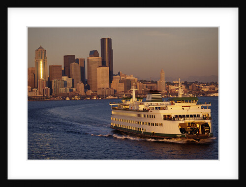 Ferry Boat in Elliot Bay by Anonymous