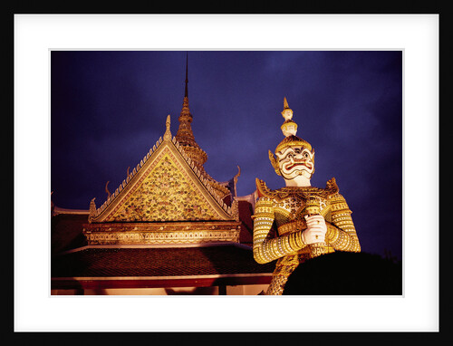 Statue Outside of Buddhist Temple by Anonymous