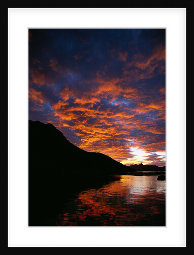 Orange Clouds at Coastal Sunrise by Anonymous
