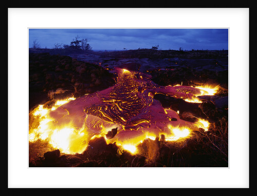 Pahoehoe Lava from Kilauea by Anonymous