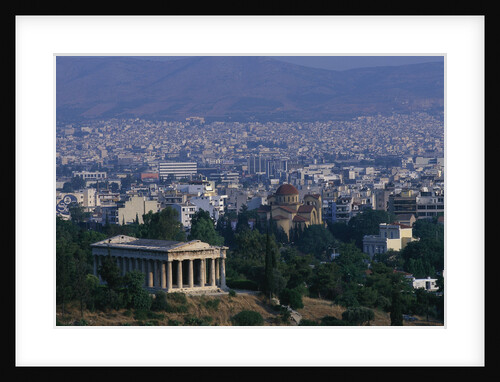 Hephaistion Temple Overlooking Athens by Anonymous