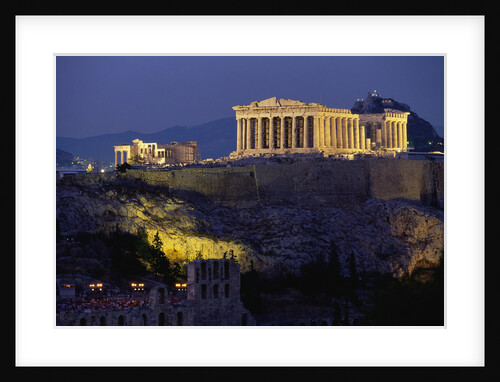 Parthenon Illuminated at Dusk by Anonymous