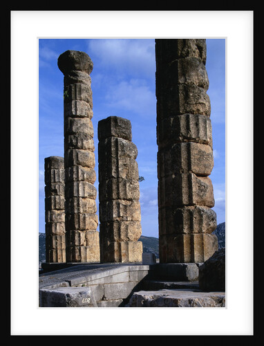 Doric Columns of the Temple of Apollo in Delphi by Anonymous