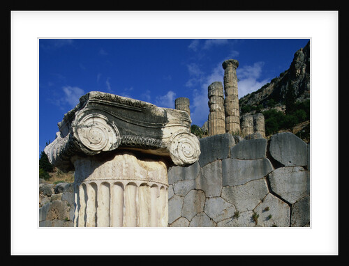 Ionic Marble Column Below Temple of Apollo by Anonymous