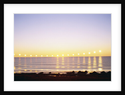Midnight Sun over Sigurdarstadavik Bay by Anonymous