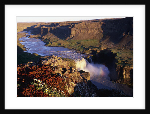 Fjollum River and Hafragilfoss in Iceland by Anonymous