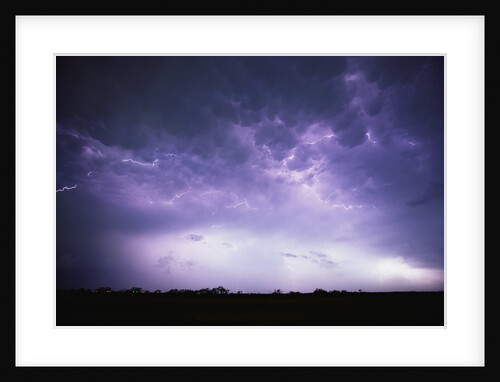Electrical Storm Above Texas by Anonymous