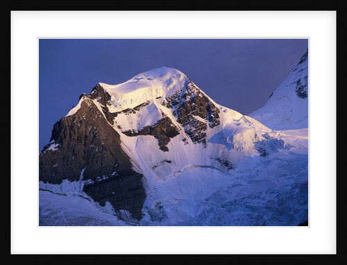 Glaciers on Mount Robson at Sunset by Anonymous