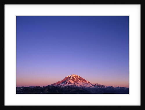 Western Face of Mount Rainier at Sunset by Anonymous