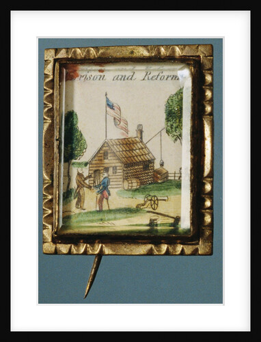 Log Cabin Brooch by Anonymous
