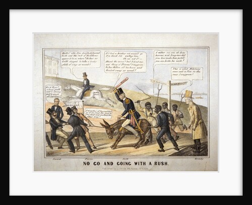 1852 Caricature Print by Anonymous