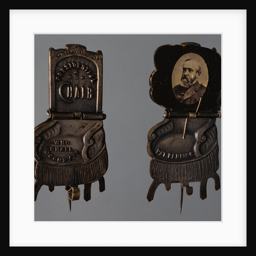 Mechanical Brooch for 1888 Harrison Presidential Campaign by Anonymous