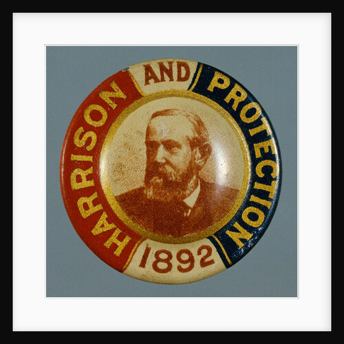 Benjamin Harrison Campaign Button by Anonymous