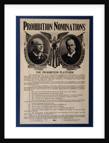 Prohibitionist Party Platform by Anonymous
